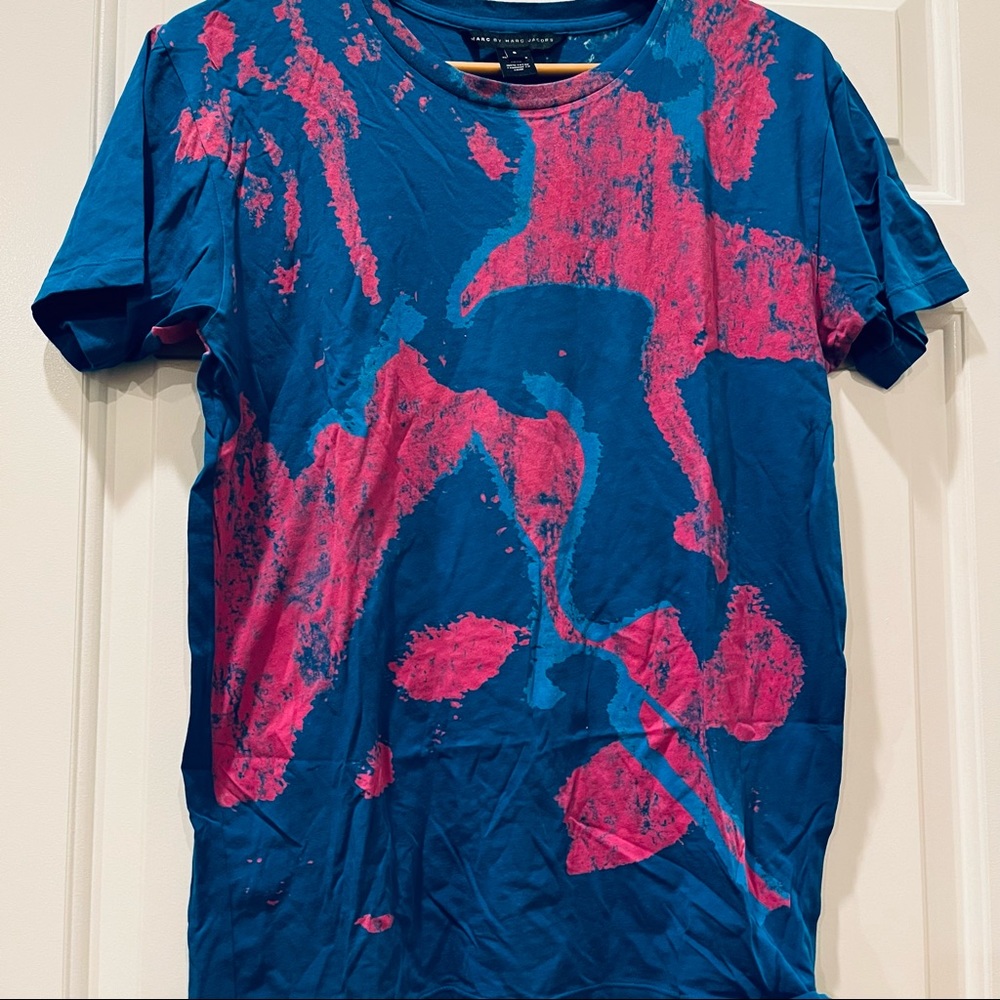 Designer short sleeve men’s T shirt, cotton, soft fabric. Bright colors.